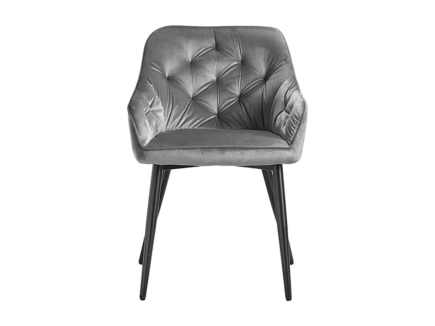 Sillas Comedor - Silla Salle Terciopelo - Gris oscuro