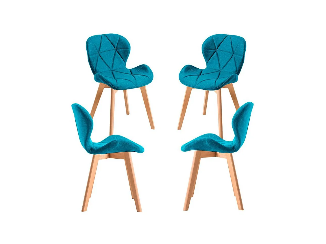 Packs Sillas - Pack 4 Sillas Zie Tela - Verde