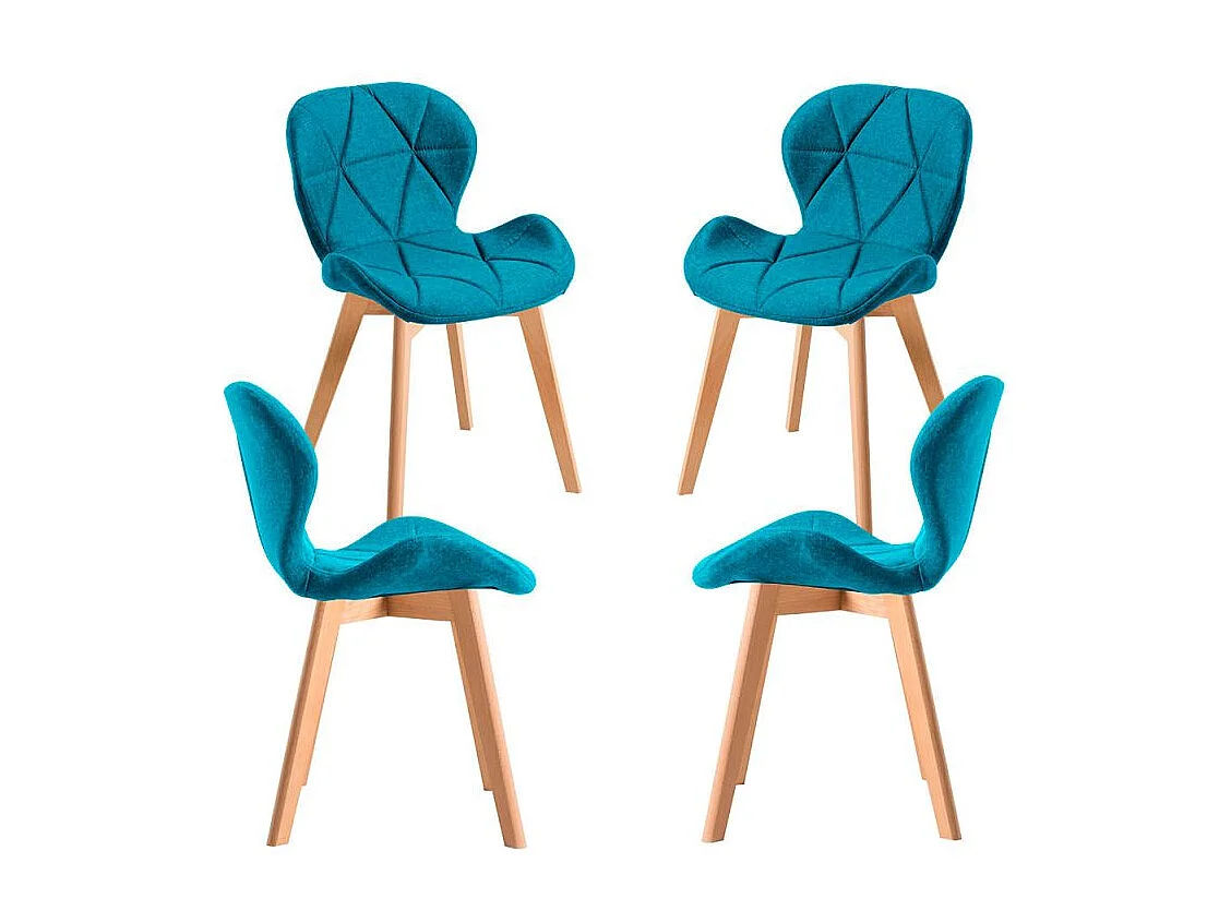 Packs Sillas - Pack 4 Sillas Zie Tela - Verde