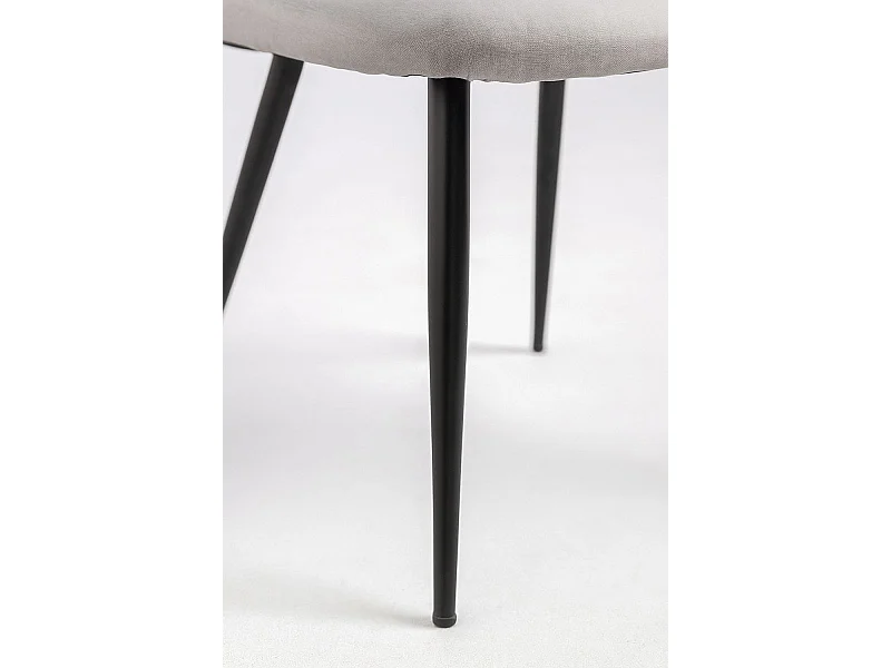 Sillas Comedor - Silla Black Vint Tela - Gris claro