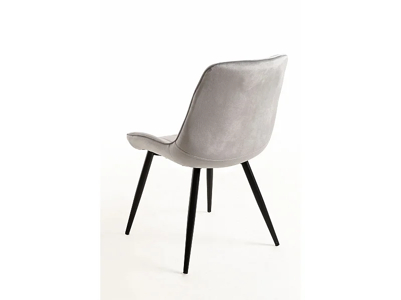 Packs Sillas Comedor - Pack 2 Sillas Lene Terciopelo - Gris claro