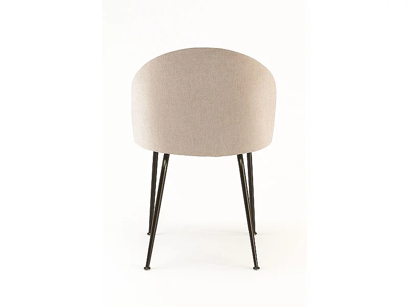 Sillas Comedor - Silla Black Dalnia Tela - Beige
