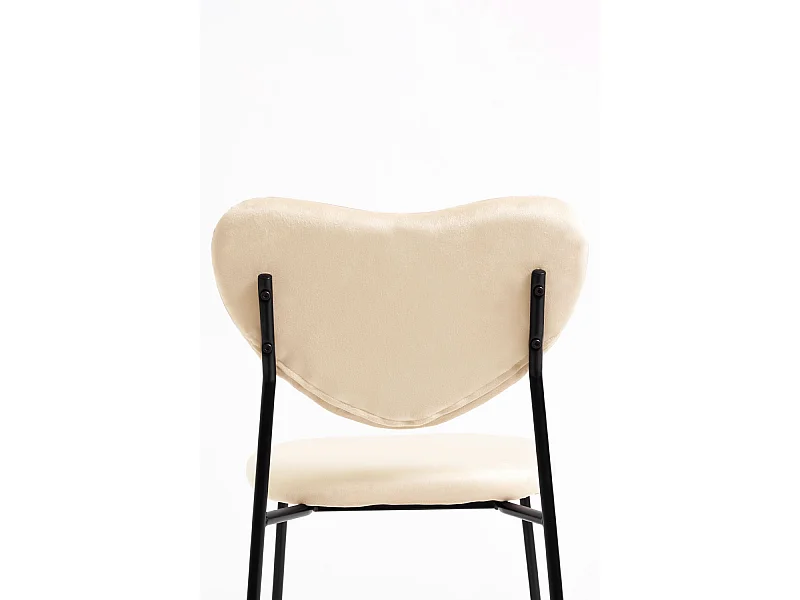 Packs Sillas Comedor - Pack 2 Sillas Cora Black Terciopelo - Beige