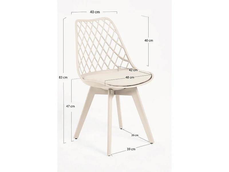 Packs Sillas Comedor - Pack 2 Sillas Mima Suprym - Beige