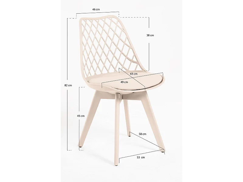 Packs Sillas Comedor - Pack 2 Sillas Mima Suprym - Beige