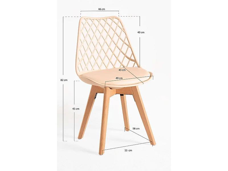 Sillas Comedor - Silla Mima - Crema