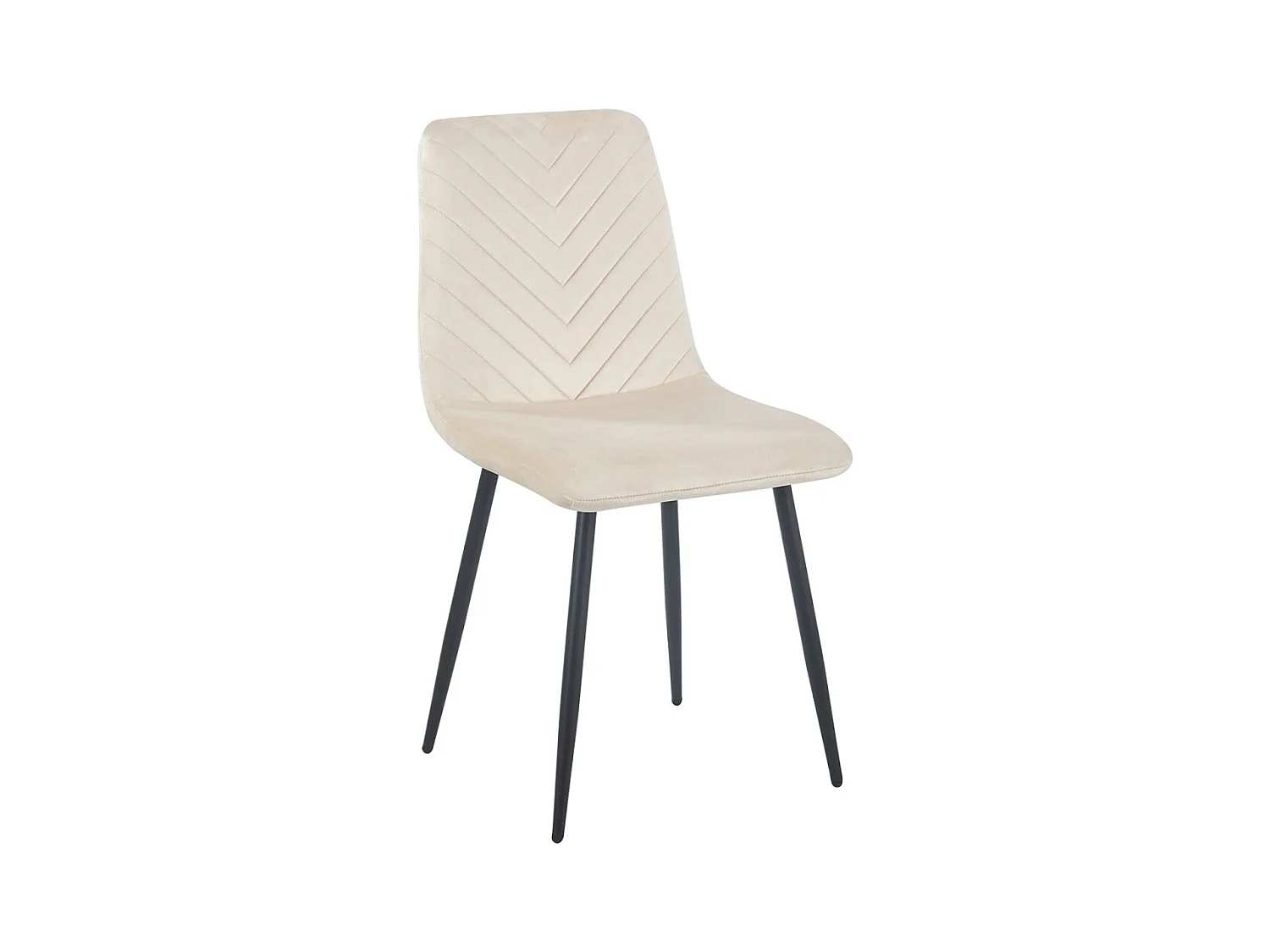 Sillas Comedor - Silla Kisa Black Terciopelo - Beige