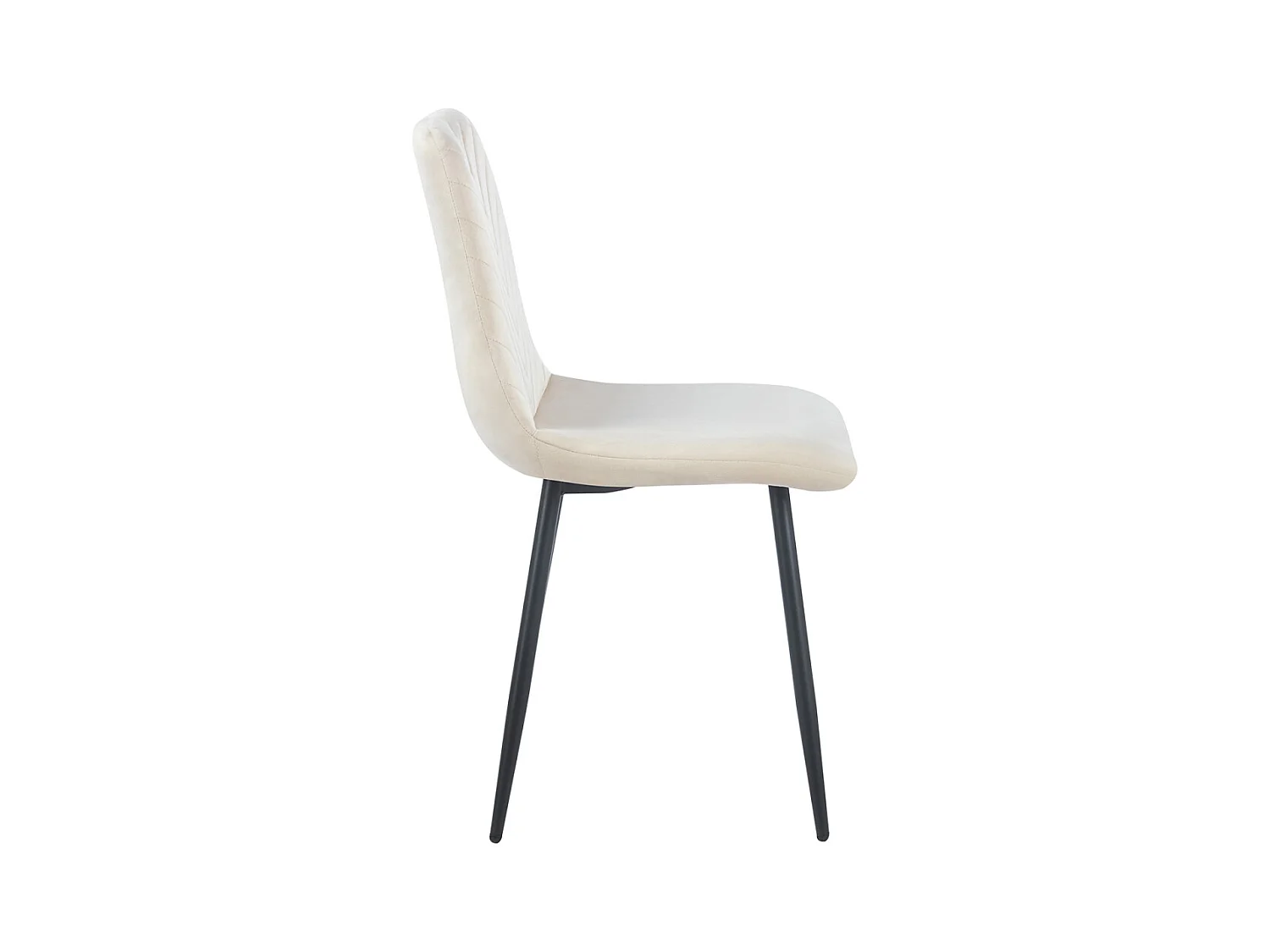 Sillas Comedor - Silla Kisa Black Terciopelo - Beige