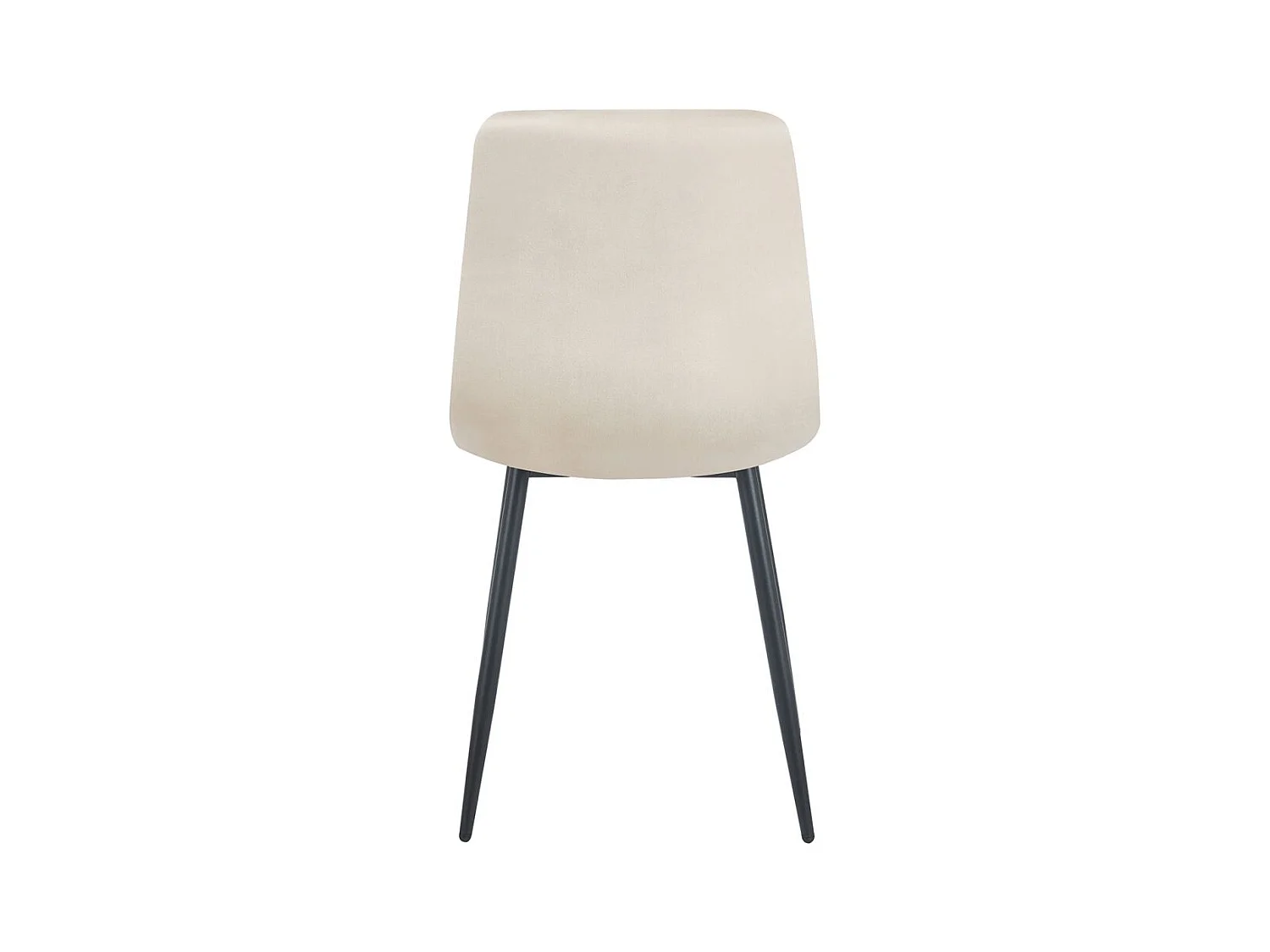 Sillas Comedor - Silla Kisa Black Terciopelo - Beige