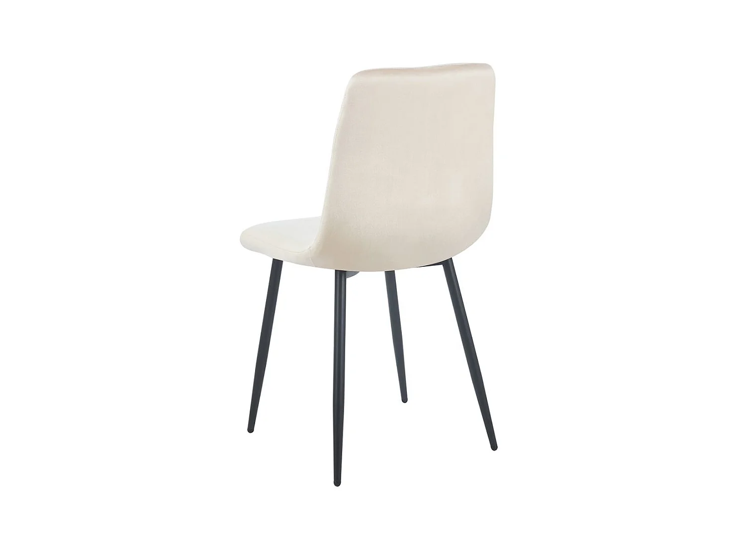 Sillas Comedor - Silla Kisa Black Terciopelo - Beige