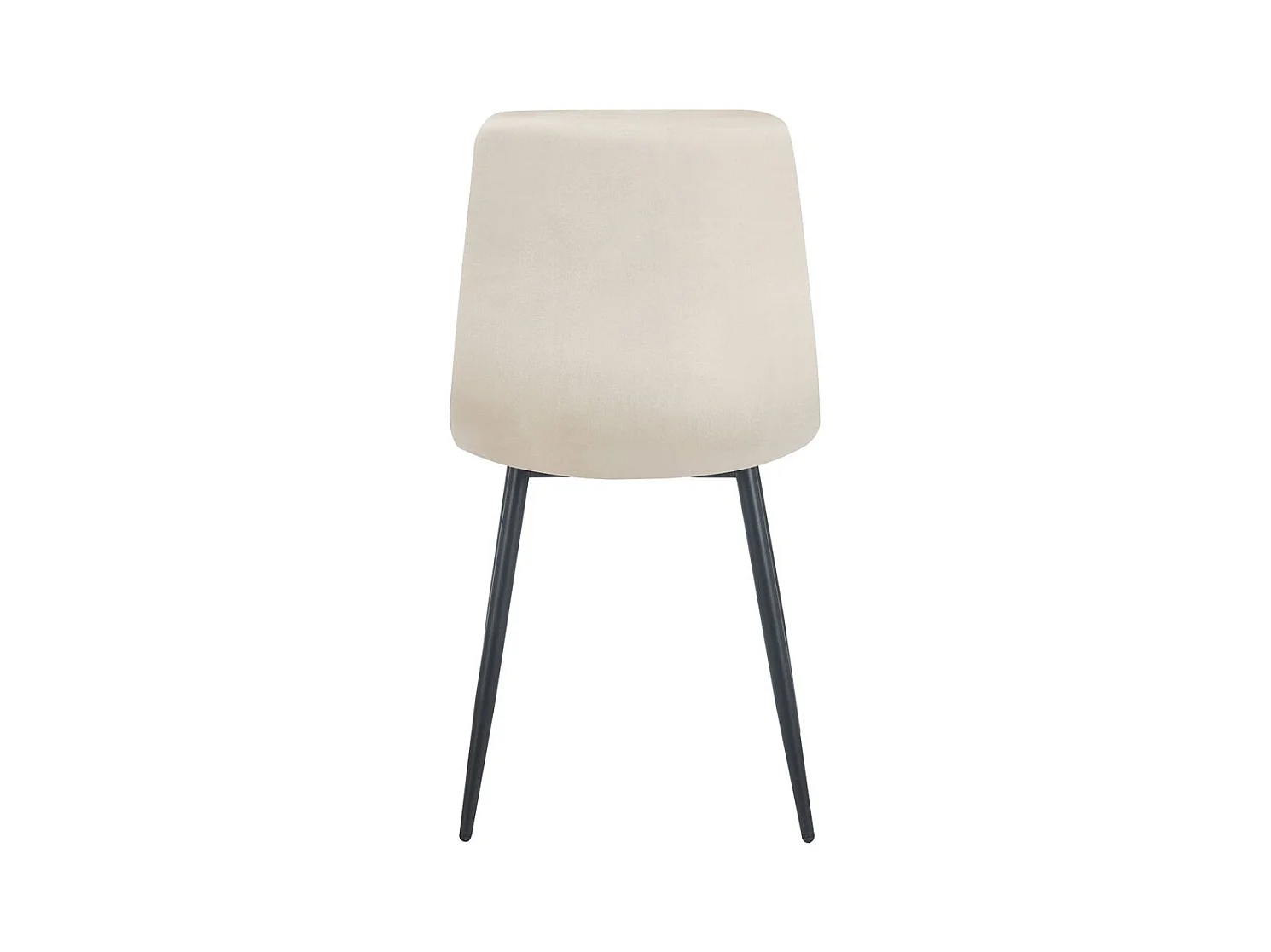 Sillas Comedor - Silla Kisa Black Terciopelo - Beige