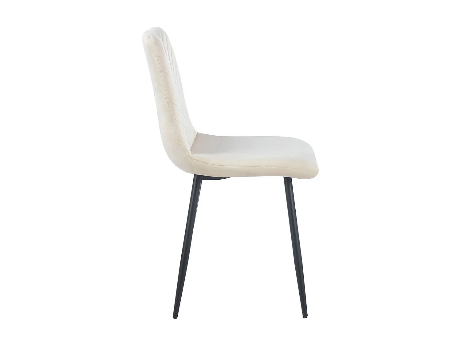 Sillas Comedor - Silla Kisa Black Terciopelo - Beige