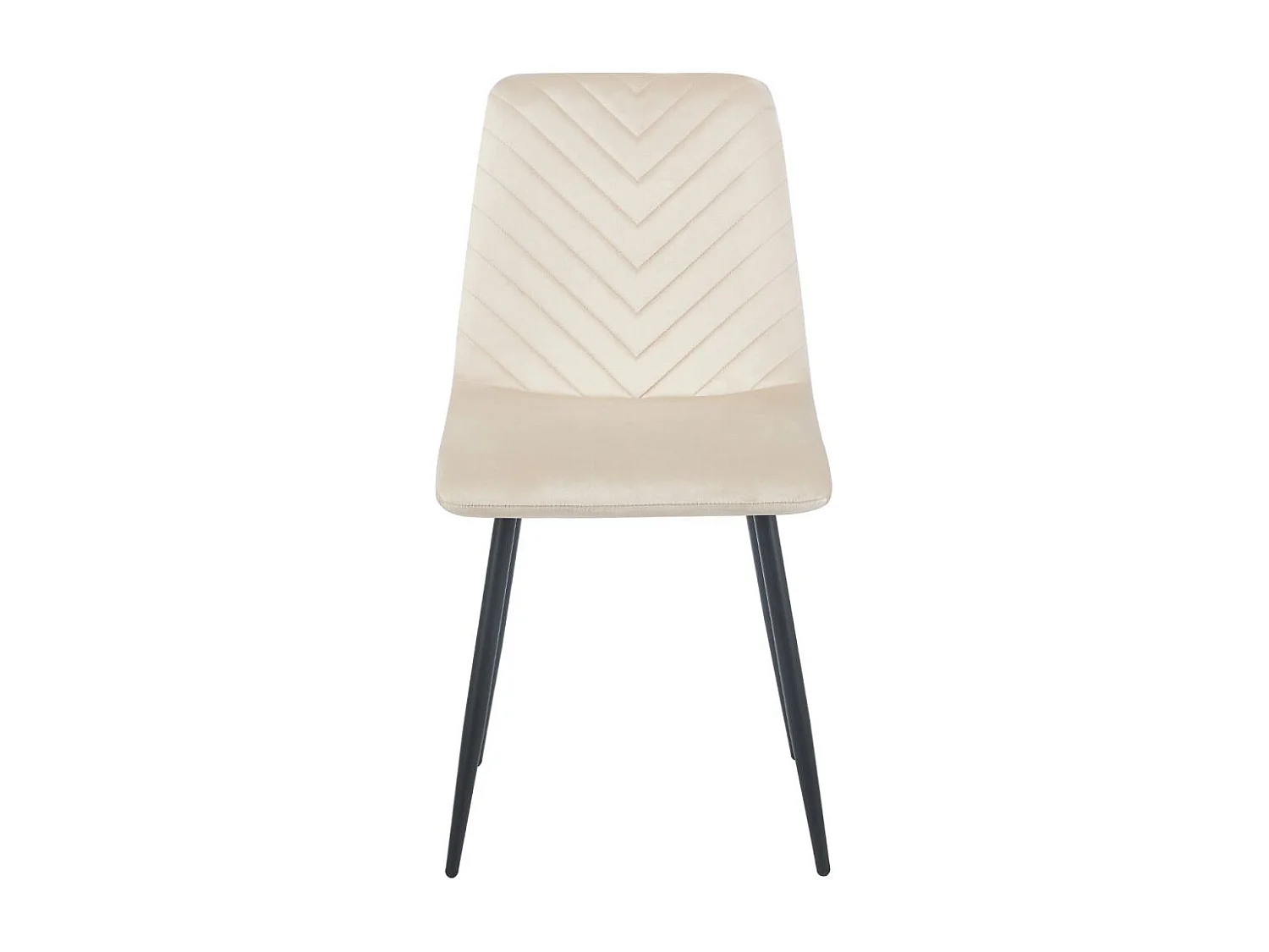 Sillas Comedor - Silla Kisa Black Terciopelo - Beige