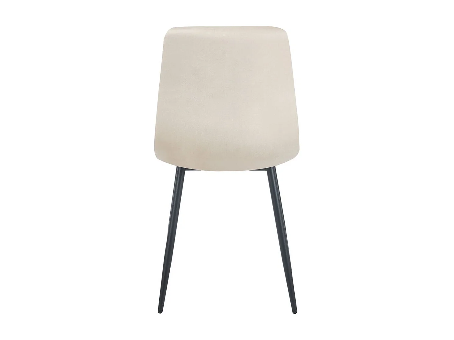 Sillas Comedor - Silla Kisa Black Terciopelo - Beige