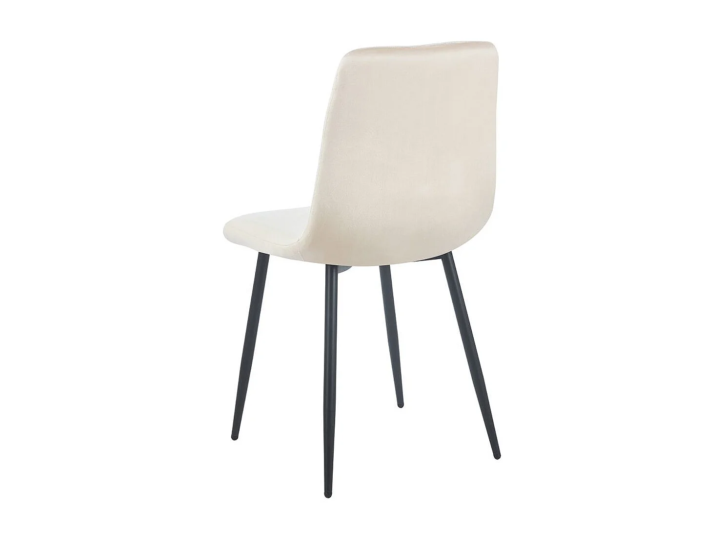 Sillas Comedor - Silla Kisa Black Terciopelo - Beige