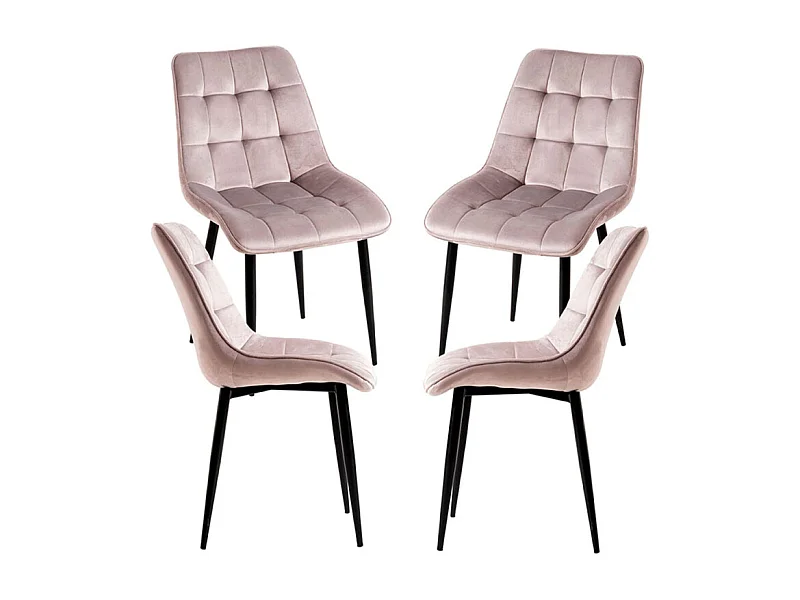 Packs Sillas Comedor - Pack 4 Sillas Cade Terciopelo - Gris