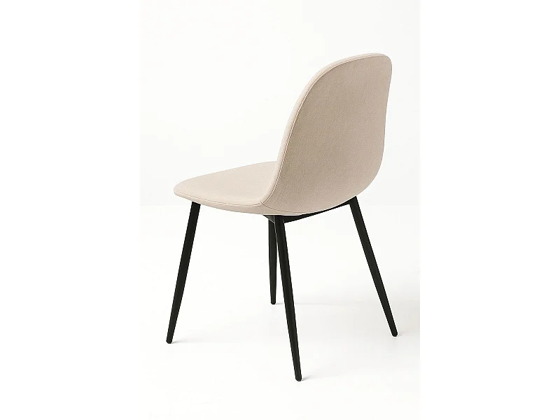 Packs Sillas Comedor - Pack 6 Sillas Black Teok Tela - Beige