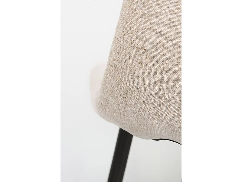 Packs Sillas Comedor - Pack 6 Sillas Black Teok Tela - Beige