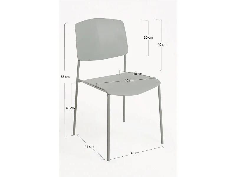 Packs Sillas Comedor - Pack 4 Sillas Chiel - Gris