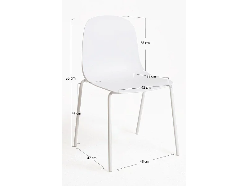 Sillas Comedor - Silla Luson - Blanco