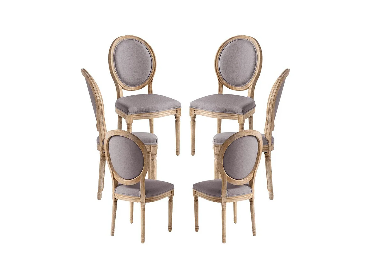 Packs Sillas Comedor - Pack 6 Sillas Palace - Gris