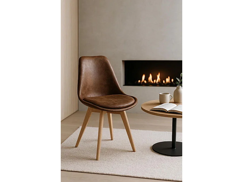 Sillas Comedor - Silla Synk Vintage - Marrón