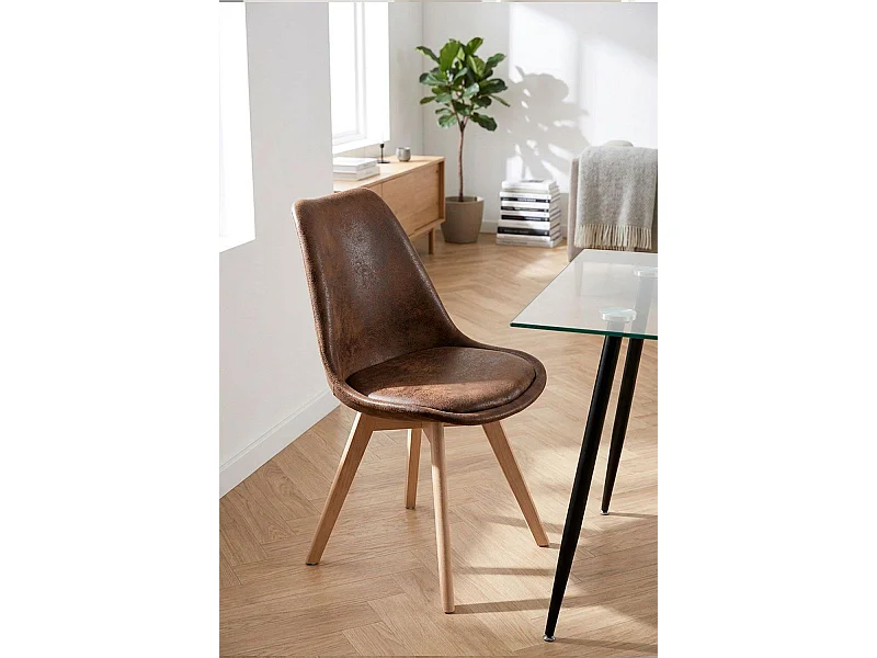 Sillas Comedor - Silla Synk Vintage - Marrón