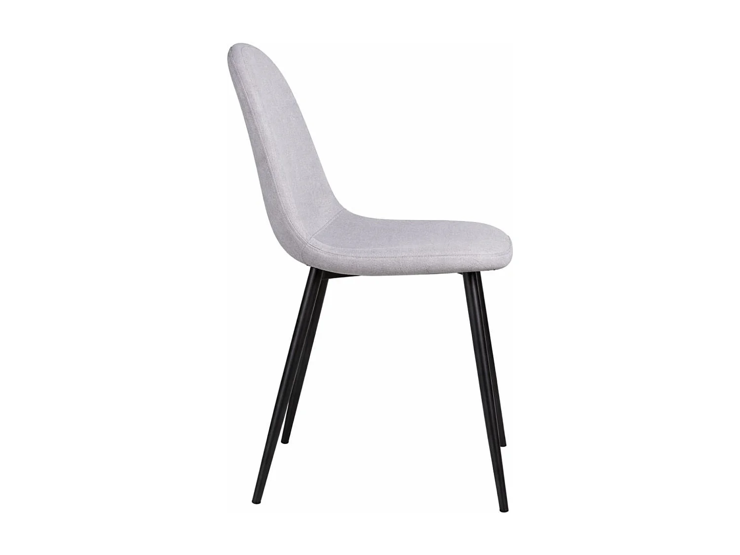 Packs Sillas Comedor - Pack 4 Sillas Black Teok Tela - Gris claro