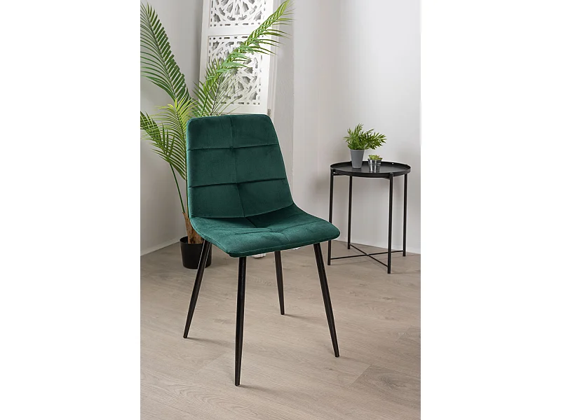Sillas Comedor - Silla Daris Terciopelo - Verde