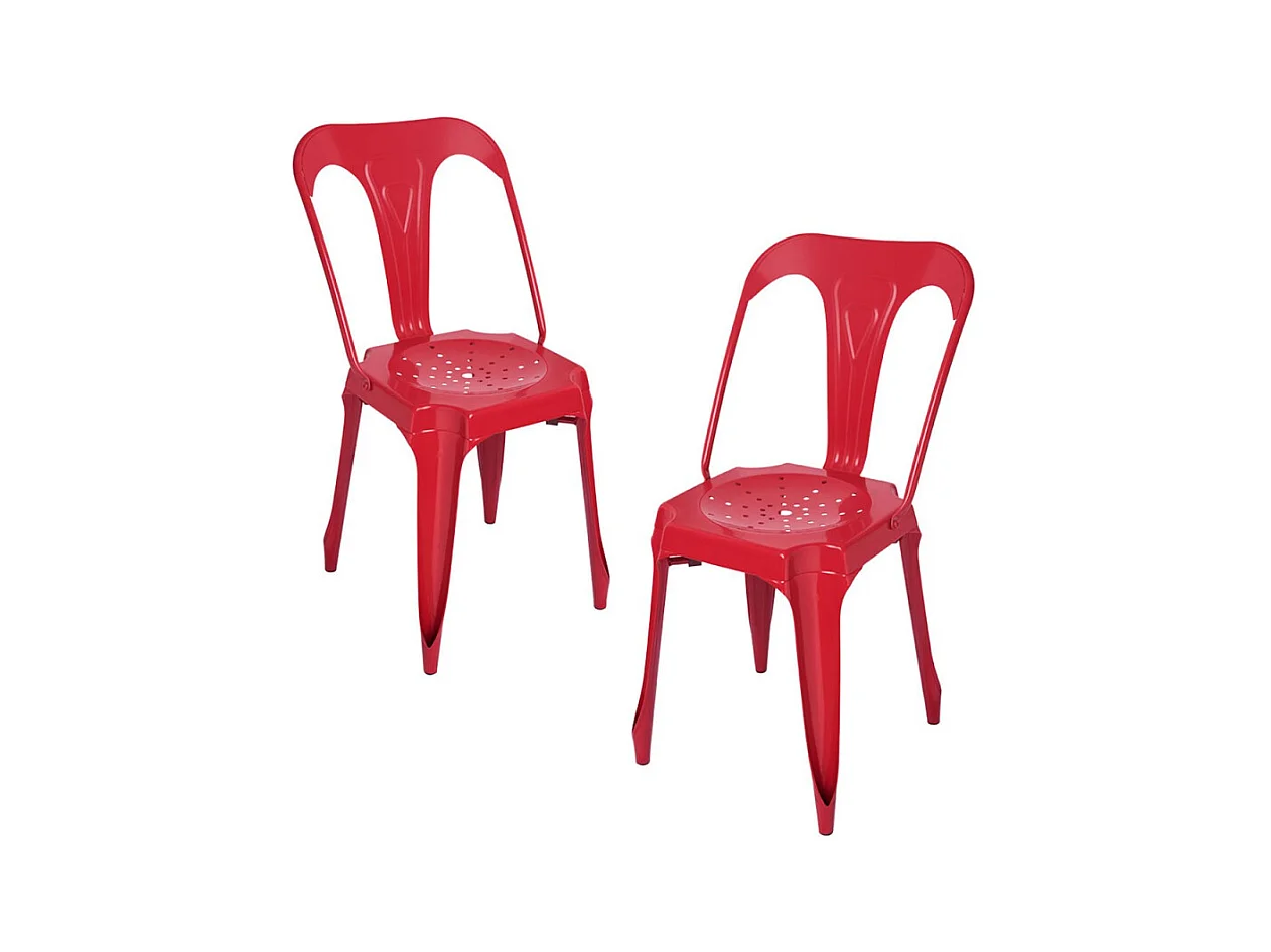 Packs Sillas Comedor - Pack 2 Sillas Ulix - Rojo