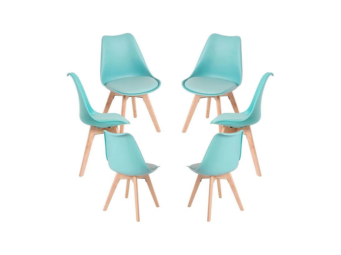 Packs Sillas Comedor - Pack 6 Sillas Synk Basic - Verde Agua