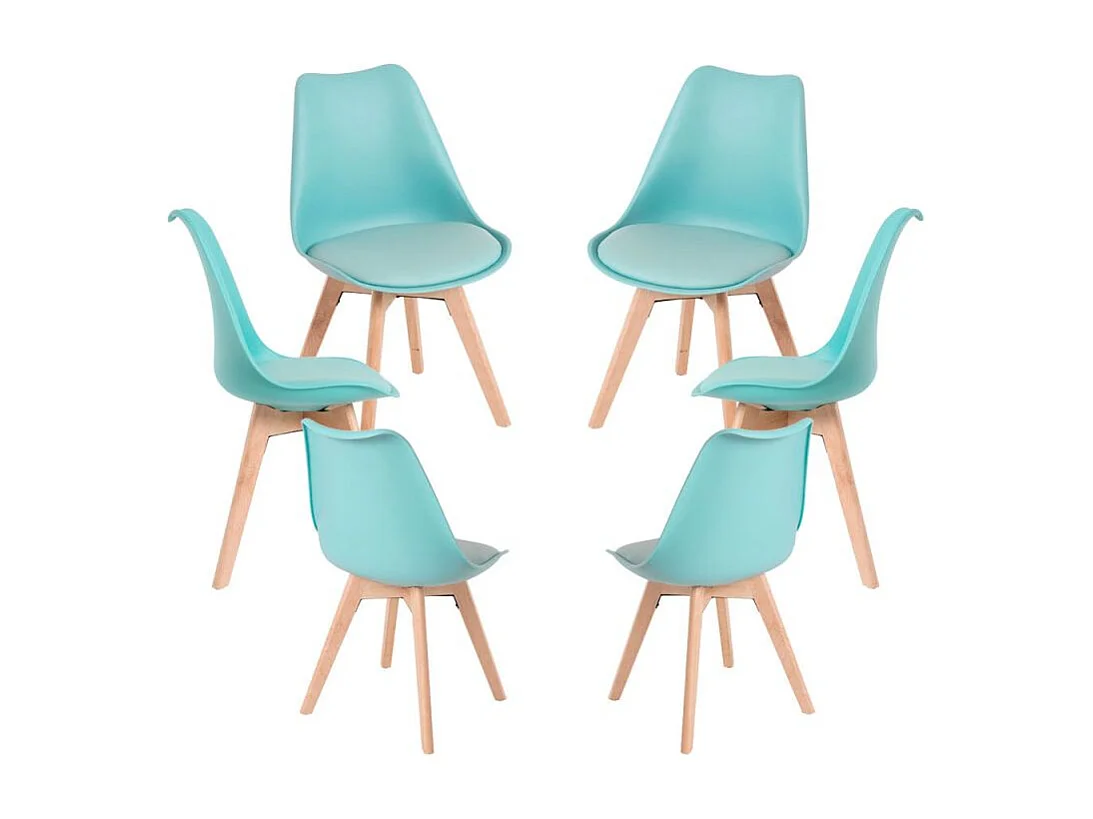 Packs Sillas Comedor - Pack 6 Sillas Synk Basic - Verde Agua