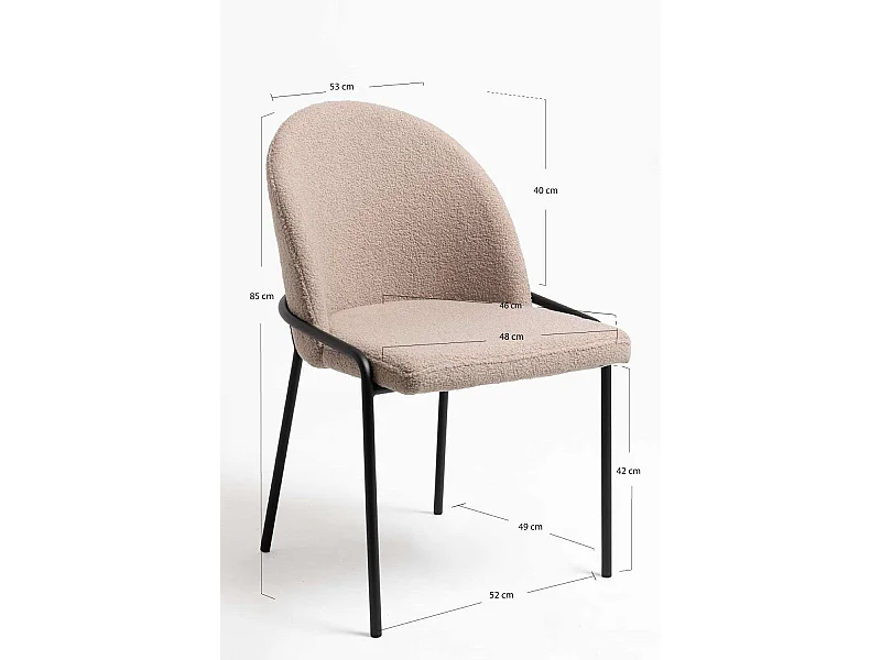 Sillas Comedor - Silla Dosa - Gris