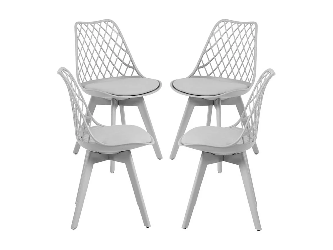 Packs Sillas Comedor - Pack 4 Sillas Mima Suprym - Gris claro