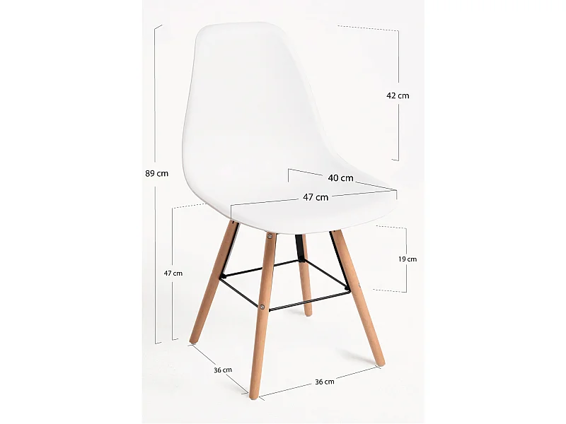 Sillas Comedor - Silla Moli - Blanco