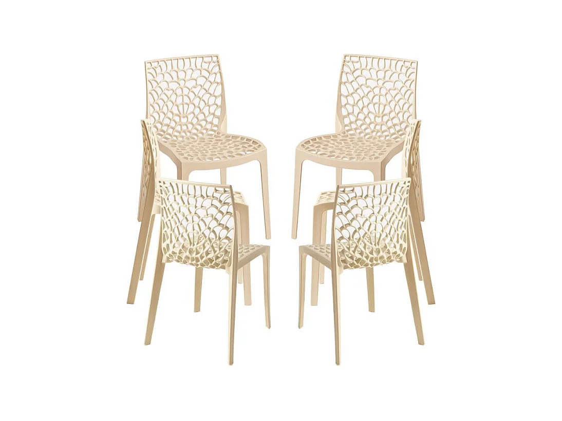 Packs Sillas Comedor - Pack 6 Sillas Root - Beige