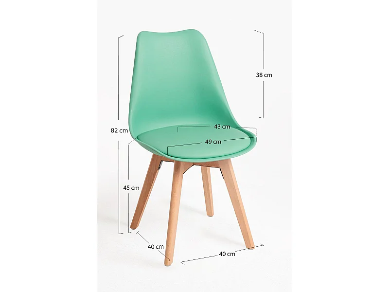 Sillas Comedor - Silla Synk Basic - Verde Jade