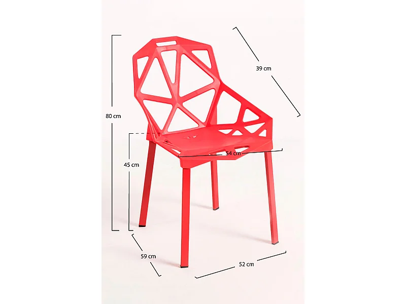 Sillas Comedor - Silla Omega - Rojo