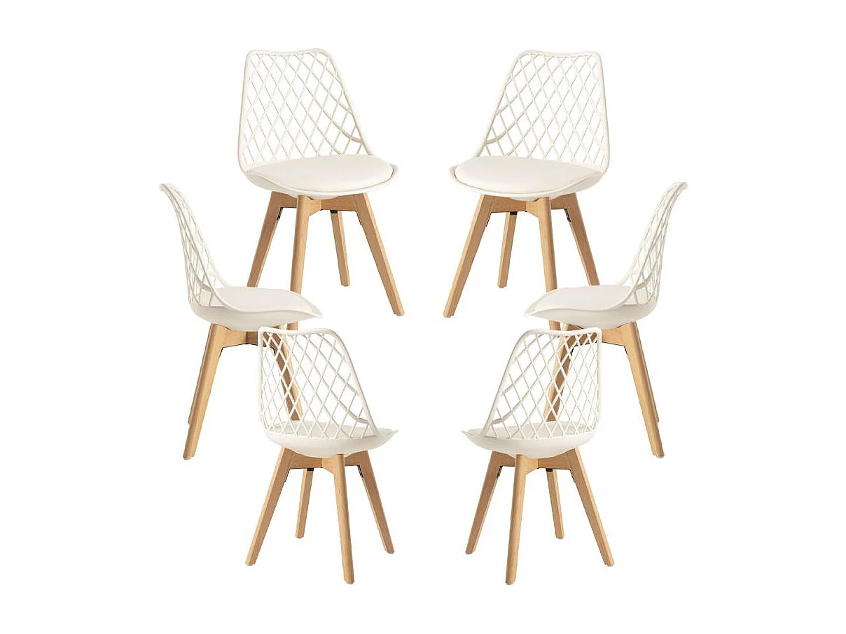 Packs Sillas Comedor - Pack 6 Sillas Mima - Crema