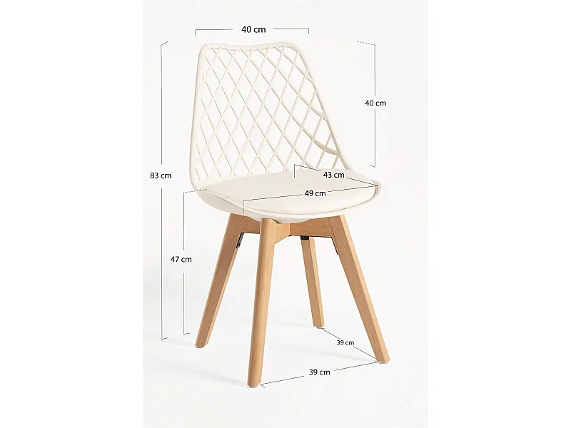 Packs Sillas Comedor - Pack 6 Sillas Mima - Crema