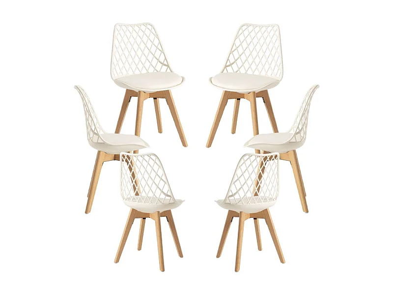 Packs Sillas Comedor - Pack 6 Sillas Mima - Crema