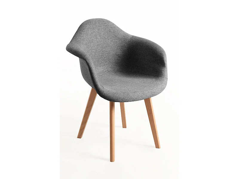 Sillas Comedor - Silla Belu Tela - Gris oscuro