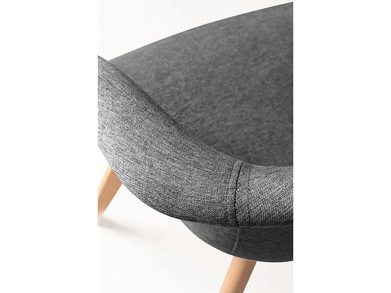 Sillas Comedor - Silla Belu Tela - Gris oscuro