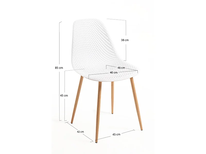 Sillas Comedor - Silla Dabel - Blanco