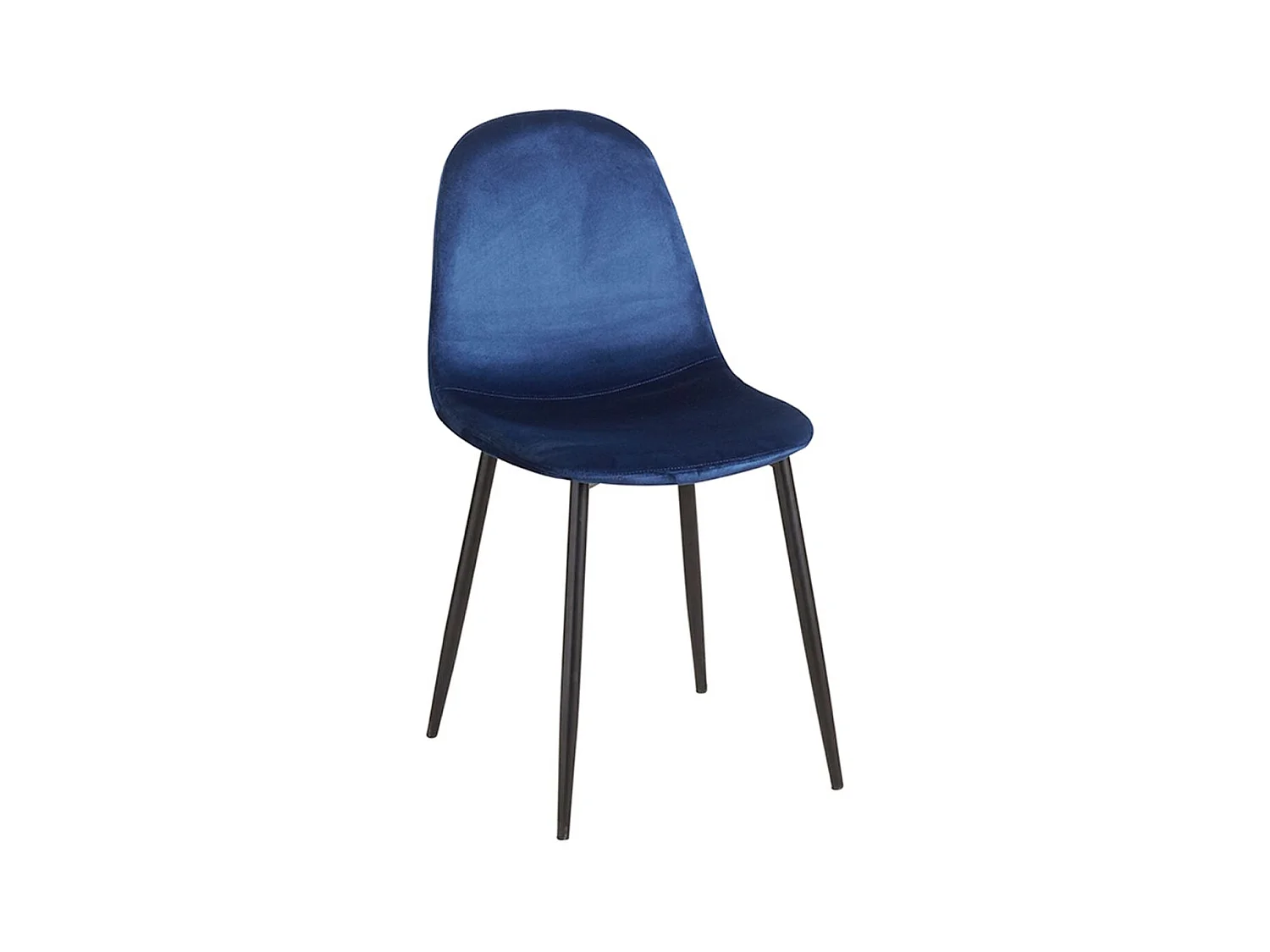 Packs Sillas Comedor - Pack 2 Sillas Teok Black Terciopelo - Azul