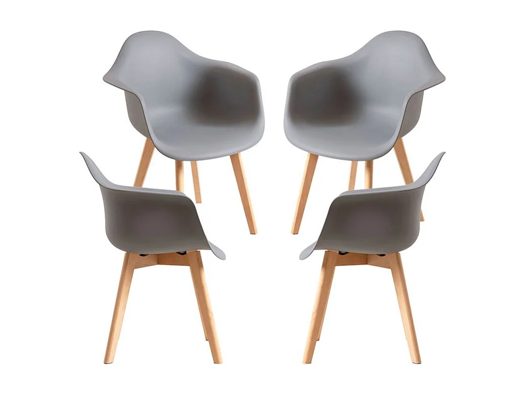 Packs Sillas Comedor - Pack 4 Sillas Belu - Gris oscuro