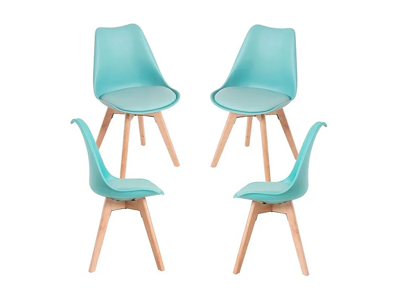 Packs Sillas Comedor - Pack 4 Sillas Synk Basic - Verde Agua