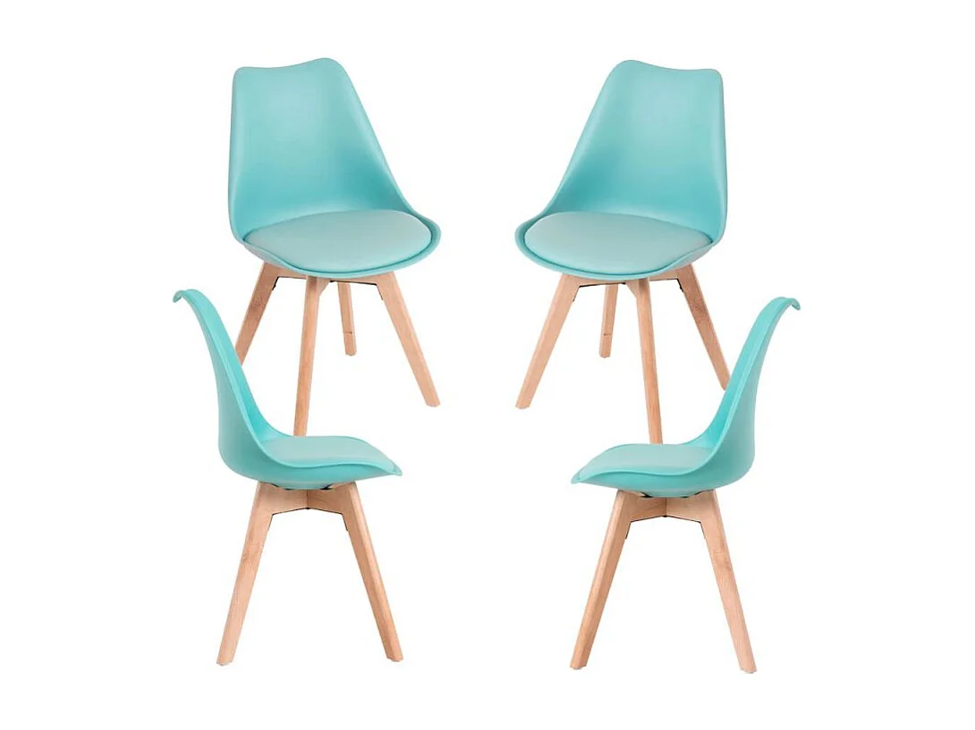 Packs Sillas Comedor - Pack 4 Sillas Synk Basic - Verde Agua