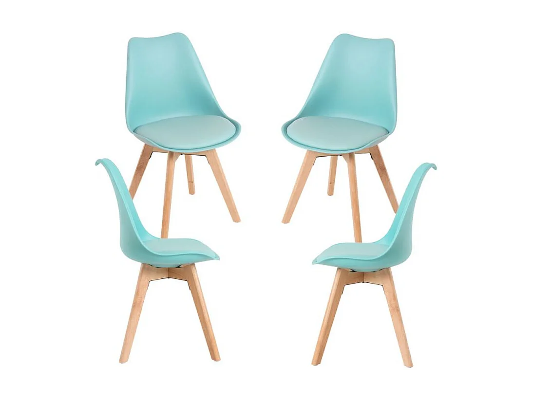 Packs Sillas Comedor - Pack 4 Sillas Synk Basic - Verde Agua