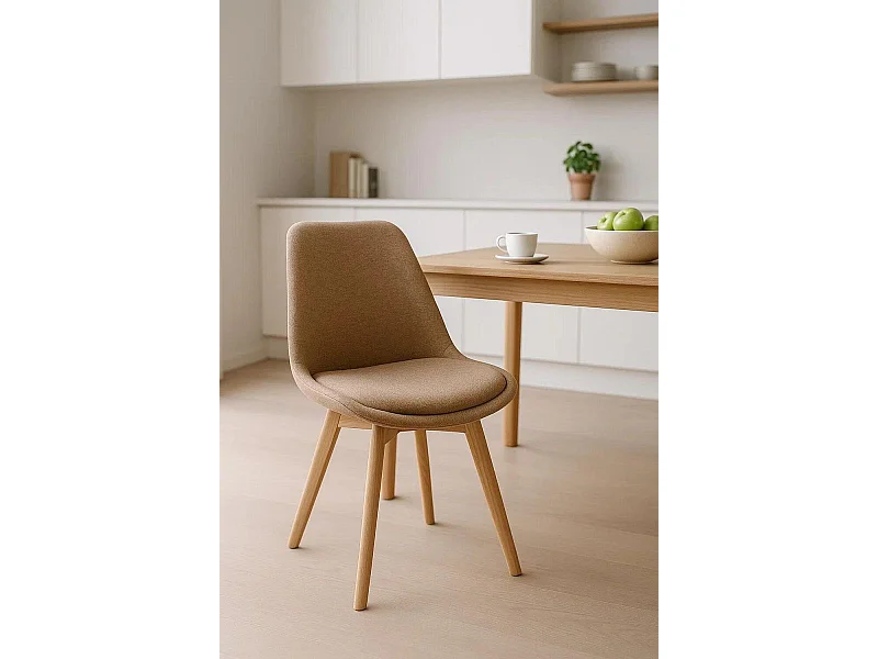 Sillas Comedor - Silla Synk Tela - Champán